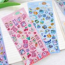 Cute Cartoon Animal Resin Stickers, Japanese Girly Heart-Shaped, Shiny Cat Eye Stickers - Multicolor - View 8