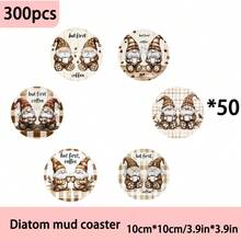 4/6/300 szt. podstawek z okrzemkami z motywem słonecznika nadają się do dekoracji domu, kawiarni, na popołudniową herbatę, do dekoracji restauracji, na imprezy tematyczne, do codziennego użytku, a także jako prezent. - Wielokolorowe - Zobacz 11