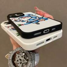High-Quality Macaron Acrylic Magnetic Phone Case,Winter Wonderland Gnome Cell Phone Shell Magnetic Charging Phonecase Handy Case, Handy Cover For  11 12 13 14 15 16 17 17 Air 17 Pro 17 Pro Max Shock Resistant Protective Case - Rosa - Ver 7