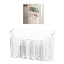 Large Capacity Adhesive Wall Storage Box - Drill-Free Organizer For Kitchen And Bathroom - Practical PET Design