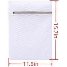4Pcs Durable Honeycomb Mesh Laundry Bags Delicates 12x 16 Inches 2 Thick Net, 2 Fine Net - 12 x 16 inch - Xem 3