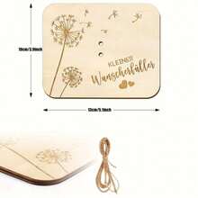 复活节礼品套装，木质节日礼品，许愿装置，礼品包装，贺卡，送给家人和朋友的创意礼物 - 杏色 - 查看 2