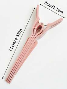 1个女士极简无缝发夹，高4.33英寸，尖顶设计，蓬松发根夹，鳄鱼夹，多功能造型夹，防滑四齿夹，快速打造蓬松发型，适合沙龙和居家使用，隐形刘海造型器，哑光发夹，蓬松发夹，发爪，发夹，美发工具，发饰 - 彩色 - 查看 6