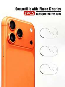Bộ 3 miếng dán cường lực bảo vệ ống kính camera, độ phân giải HD, chống trầy xước, tương thích với iPhone 17 Pro Max, 16 Pro, 16 Pro Max, 15, 14, 13, 12, 11. Chất liệu kính cường lực độ cứng 9H, thích hợp để bảo vệ hàng ngày, sử dụng tại văn phòng và nhà. Chống thấm nước, chống sốc, chống rơi, chống trầy xước, bảo vệ điện thoại và camera. Thích hợp để bảo vệ hàng ngày, sử dụng tại văn phòng và nhà. Miếng dán bảo vệ ống kính camera điện thoại chống trầy xước. - Trong sáng - Xem 17