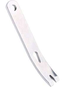 1pc Supervivencia Abridor de rasqueta y Crow Bar Set EDC Gear Mini 7,6 cm Acero Inoxidable Crank Crowbar Pocket Pry Bar Llavero Pocket Multi Herramienta - 1 - Ver 4