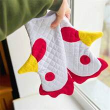 New Rooster Trim Oven Mitts, Creative Cartoon Rooster Shaped Heat Resistant Gloves - Multicolor - View 5