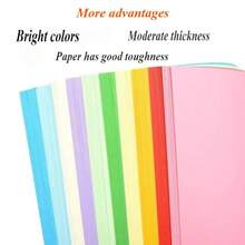 100 Stücke buntes Origami-Papier Set - dekoratives buntes Bastelpapier, hochwertige Mehrfarben-Papiere geeignet zum Bedrucken, Origami und Kunstprojekte - 10 leuchtende Farben - ideal für Schulprojekte und Heimwerken, unverzichtbar für Bastler, DIY-Projekte, handgefertigte Waren, personalisierte Geschenke, Heimdekoration und Bastelzubehör - Verschiedenfarbig - Übersicht 8