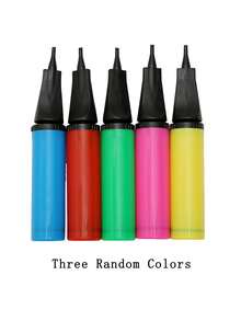 1pc Plastic Balloon Inflator, Hand Pump For Inflatable Balloon, Swimming Ring & Inflatable Mats, Halloween & Christmas Party Supplies,Random Color Balloons Manual Pump For Party, Balloons Supplies Accessories - Multicolor - View 12
