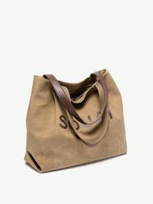 MIYIN Bolsa Tote Retrô com Estampa de Letras na Cor Cáqui, Bolsa Portátil com Zíper, Presente Ideal para Amigas, Bolsa Tote Portátil e Versátil para Professoras, Bolsa de Linho para Agradecimento às Professoras, Presente para Mulheres, Presente para o Dia das Professoras, Bolsa de Ombro Grande em Estilo Retrô, Presente Perfeito para Mulheres, Mães, Professoras, Amigas, Presente de Agradecimento às Professoras, Bolsa Ideal para Compras e Presentes de Fim de Ano para Profissionais, Perfeita para Escritório, Universidade, Trabalho, Negócios, Deslocamento Diário, Atividades ao Ar Livre, Viagens e Passeios.