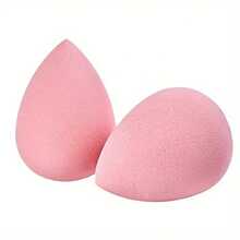 Soft Pink Teardrop Makeup Egg, Hydrophilic Non-Latex Sponge, Easy To Blend For Sensitive Skin & Makeup Beginners - Pink - View 2