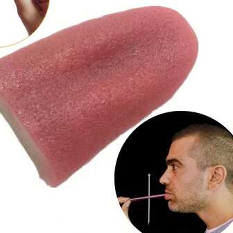 3pcs Funny Halloween Prank Tongue - Realistic Fake Tongue Prop, Suitable For Costume Parties, Washable, Easter Gift