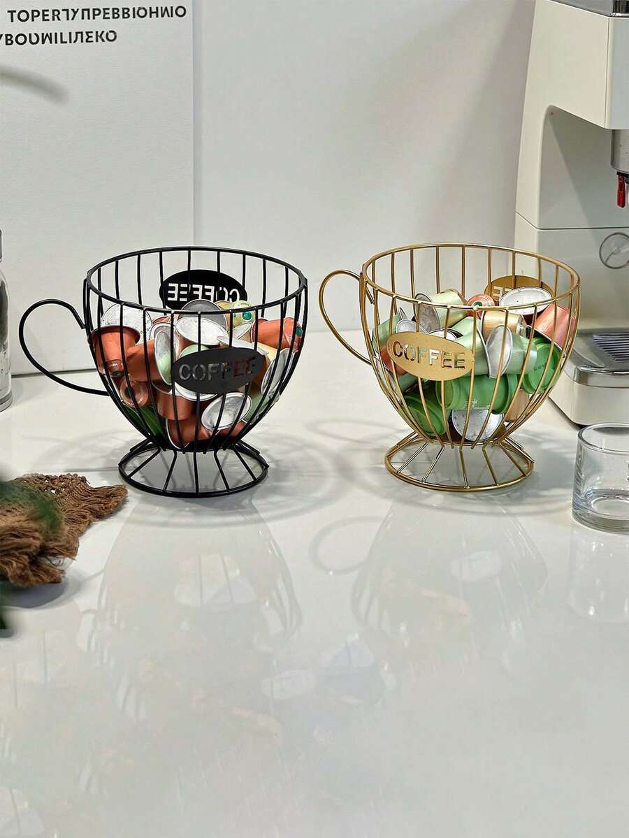 Light Luxury Snack And Candy Storage Rack For Coffee Shops, Home Use, Coffee Capsule Storage, Cup Display Stand - Multicolor - View 1