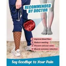 6 Pairs Compression Socks For Women & Men 15-20Hg Graduated Support Knee High Socks For Nurses, Travel, Athletic,36065406 - 棕色 - 查看 6