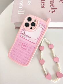 1个独特的“大哥”爱心数字彩绘防摔亮面软壳手机壳，兼容 15、17Pro/17Air/17/17ProMax、16/11/16Pro/16Plus/16ProMax/16E、15ProMax、13/14/12/XS/XR/7G/8P3、14、11、P12、XS，附赠串珠手链配件 - 彩色 - 查看 5