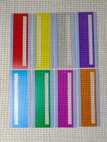 8pcs Colorful Reading Guide Bookmarks - Highlighter Bookmarks And Line Trackers, Reading Guide Strips, Colored Overlays, Reading Line Trackers, Overlaid Reading Bookmarks, Fluorescent Bookmarks, Colored Reading Strips, Visual Stress Reading Trackers, Reading Disability Reading Guide Strips, Crystal Teacher Aids - Multicolor - View 10