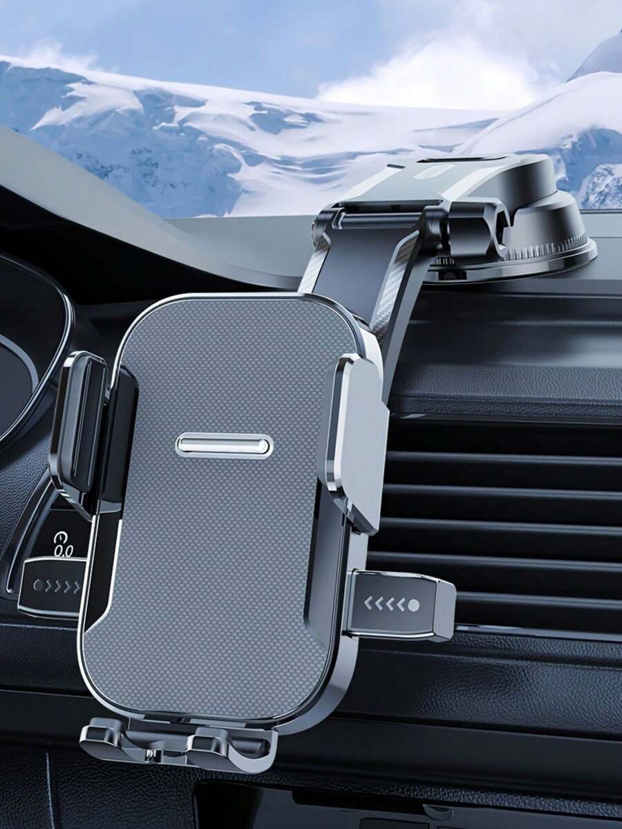 Dudukan Ponsel Mobil dengan Perekat Hisap Vakum yang Dapat Diputar 360° - Dudukan Ponsel Sensor Gravitasi Universal untuk Dasbor & Kaca Depan, Kompatibel dengan iPhone dan Smartphone