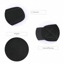 2pcs Professional Knee Pads For Work Breathable Heavy Duty Foam Padding Gel Construction Knee Pads With Strong Double Straps Comfortable Knee Protection For Indoor And Outdoor Use - Black - View 4
