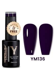 YOKEFELLOW TPO And HEMA-Free Purple Gel Nail Polish, 10ml, Pink Manicure, Suitable For All Seasons, Holiday Manicure, Removable UV/LED Nail Polish, Create Salon-Quality Manicure At Home, Suitable For Women And Girls. - Multicolor - View 13