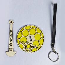 1pc Wooden Wrist Yarn Holder, Portable Wrist Yarn Organizer, Handmade Knitting Tool Accessory, Creative Yarn Ball Holder, Decorative Weaving Tool, Craft Supplies - Wrist Creel - View 23