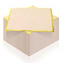 D200 PCS Paper Napkins Bulk 6.5 X 6.5 Inch Gold Disposable Napkins Everyday Thick Napkin For Christmas Wedding Birthday Anniversary Cocktail Dinner - như hình ảnh - Xem 1