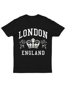 London England Novelty Souvenir Mens T Shirts - màu đen - Xem 1