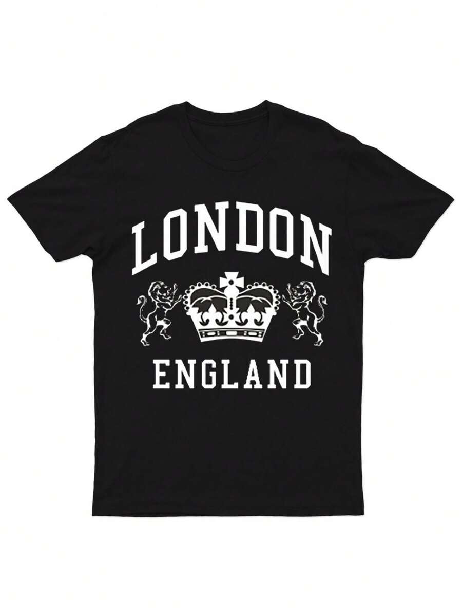 London England Novelty Souvenir Mens T Shirts - màu đen - Xem 1