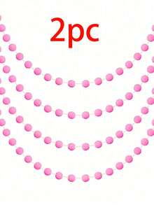 2 vòng hoa bông màu hồng, trang trí bằng len nỉ, vòng hoa bông mini màu hồng, thích hợp để trang trí nhà cửa, phòng ngủ và phòng khách, trang trí năm mới, tiệc sinh nhật, đám cưới, ngày lễ tình nhân, trang trí lò sưởi và trang trí tiệc tự làm. - Hồng - Xem 8