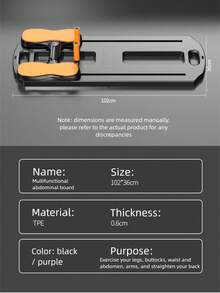 1pc Foldable Pilates Board - Multifunctional Abdominal Trainer, Core Exercise Equipment, Portable Fitness Gear For Home And Gym, Ideal Gift For Valentine's Day, Women's Day, Mother's Day, Pilates Equipment For Schools And Clubs - Multicolor - View 12