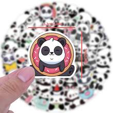60pcs Panda Stickers, Waterproof Vinyl Stickers Decals For Laptop Water Bottle Phone Luggage, Cute Cartoon Stickers Pack - Multicolor - View 2