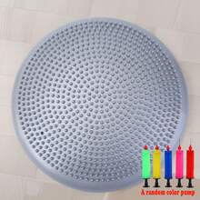Inflatable Yoga Balance Disc Cushion Wobble Stability Pad Core Trainer With Pump & Dual-Sided Massage Texture For Fitness, Physical Therapy, Ankle Rehabilitation & Home Gym - Multicolor - View 13