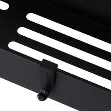 Living And Home Magnetic Fridge Spice Storage Rack Multi Pack Carbon Steel Iron Matte Black Space Saving Organizer - Style-b 2Pcs - View 7