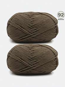 1/2支 5股混色乳白色腈纶纱线，50克/支，柔软多用途，中等粗细的乳白色纱线 - 非常适合手工编织、手工织造、DIY工艺品，可用于DIY钩编包、手提袋、围巾、帽子、毛衣、衣服、拖鞋、鞋子、玩偶、靠垫、钩编毯子、手工钩编项目、DIY小礼物、情人节礼物。