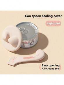 Cat Can Spoon, Cat Multi-Function Can Opener, Pet Feeding Spoon, Cat Can Opener Spoon - Pink - View 9