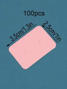 100pcs/Set Paper Jewelry Tower, Modern Black Earring Storage Card For Home Back To School,Room Decor - Black - View 13