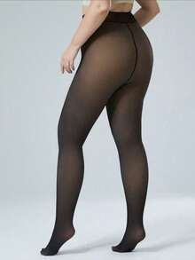 1双加厚保暖打底裤，女士高腰半透明弹力打底裤，适合秋冬季穿着 - 彩色 - 查看 12