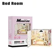 兒童 DIY 迷你房屋套裝 3D 拼圖組裝，附精緻家具裝飾，理想的生日與聖誕禮物（6 歲以上） - 彩色 - 查看 15