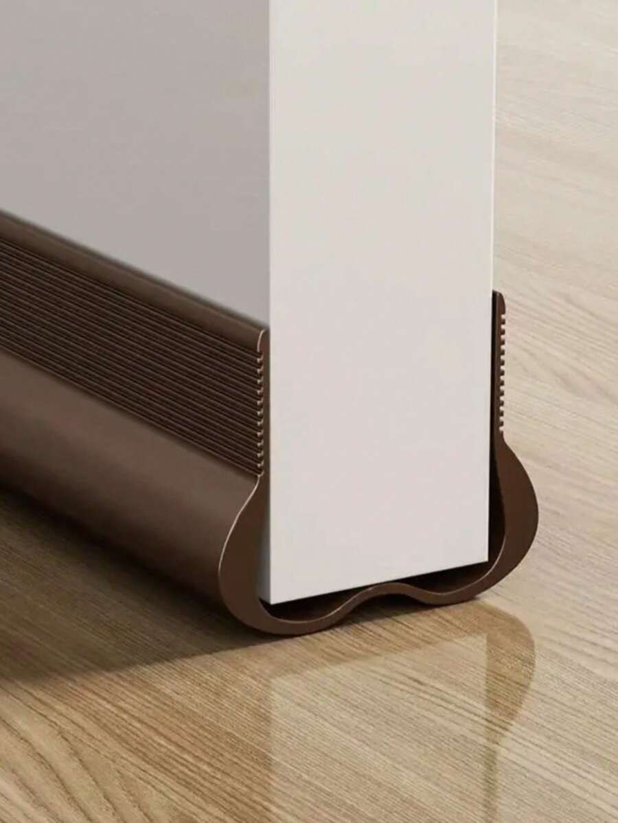 1pc Adjustable Flexible PVC Door Bottom Sealing Strip - Waterproof, Noise Reducing Bottom Protective Tape With Soft PVC Seal, Used For Sound Insulation And Insect Prevention, Easy To Install, Suitable For Home And Office Use, Elastic Door Bottom Sealing Strip - Multicolor - View 1