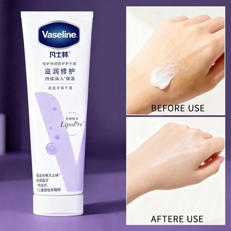 Vaseline Deep Nourishing And Repairing Hand Cream, Suitable For Daily Use