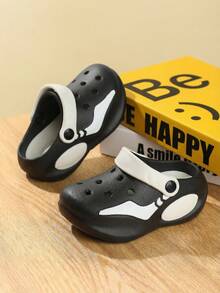 1 Pair Kids Breathable Sandals, Lightweight & Comfortable, Fashionable & Versatile, Suitable For Boys & Girls Casual Daily And Outdoor Activities - Black - View 5