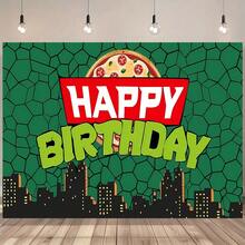 120 Pieces Pizza-Themed Birthday Party Decoration Balloon Arches. Includes Light Green, Dark Green, Fruit Green, Red, Orange, Blue, Purple And Pizza Aluminum Film Balloons. Suitable For Boys And Girls' Birthday Parties, Baptisms, Gender Reveal, And Cartoon Party Decorations. - Multicolor - View 5