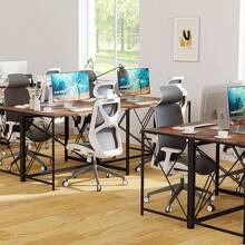 Escritorio Plegable 100x50cm, Escritorio Home Oficina Sin Ensamblaje, Escritorio para Computadora Portátil, Mesa Plegable Auxiliar de Trabajo con Estilo Industrial(Retro) - Retro - Ver 5