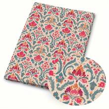 1pc Boho Floral Print Quilting Fabric - 59 X 19.68 Inches (150 X 50 Cm) Pre-Cut Polyester Fabric With Colorful Floral Patterns - Suitable For DIY Sewing, Scrapbooking, Tablecloths And Crafts - Color Mixing - View 5