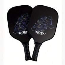 1PC Pickleball Paddle With Textured Glass Fiber Grip Surface, For Maximum Spin And Control With Added Power - Polypropylene Honeycomb Core Pickleball Racket