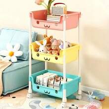 Multifunctional Storage Organizer, Space-Saving Floor-Standing Shelf Suitable For Kitchens, Entryways, And Homes - Holds Books, Shoes, Tableware, Cookware, Open Shelving, Sturdy Structure, Multi-Tiered Unit Design, Durable Construction, Shoe Rack, Under-Bed Storage. - Nhiều màu - Xem 14