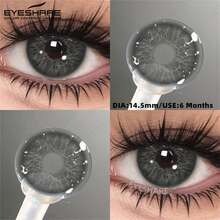 EYESHARE New Model 1 Pair Of Colored Contact Lenses For Eye Makeup, Brown, Gray, Blue And Green Contact Lenses, For Beauty Makeup, Annual Use, 14.5 Mm - No Prescription - 黑色 - 查看 2