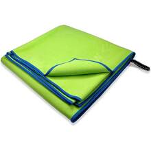 Flow Hydro - Toalla deportiva de microfibra de secado rápido para natación, piscina, triatlón y otros deportes acuáticos en tamaños medianos y grandes (lima, grande (60 x 30 pulgadas) - 1 - Ver 2