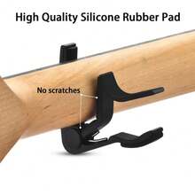 1个古典吉他变调夹，多功能变调夹，适用于古典吉他、民谣吉他、电吉他、尤克里里、小号、贝斯，快速释放，操作简便，调音精准，吉他配件，通用乐器配件，个人演奏配件，适用于乐队、吉他手、音乐家、音乐教学、户外演出、乐器演奏，音乐礼品，情人节礼物，生日礼物，乐器礼品，朋友礼物 - 彩色 - 查看 6