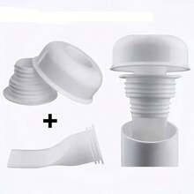 Drain Odor & Pest Control Kit, Includes Odor Sealing Ring, Drain Pipe Sealing Cover, Silicone Anti-Pest Drain Stopper - White - View 2