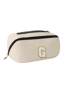 1pc Customized Letter A-Z Waterproof Makeup Bag, Multi-Functional Travel Toiletry Organizer, Large Capacity Cosmetic Storage Pouch, Bathroom Waterproof Organizer Bag, Suitable For Rings, Necklaces, Earrings, Brooches, Watches, Bracelets, Lipsticks, Eyeshadow Palettes, Contact Lenses, Bedroom Decor And Outdoor Travel Essentials - Multicolor - View 25