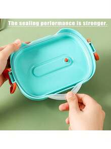 1个儿童可爱清新便当盒，便携轻巧耐用午餐容器 - 多色2 - 查看 8